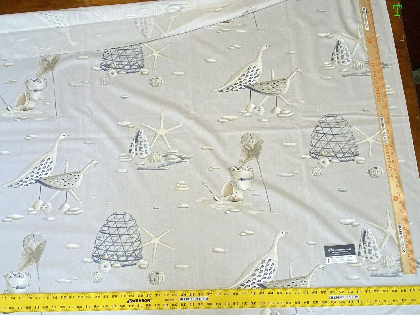 Scalamandre Bird Beach Seashell Ocean - Multicolor