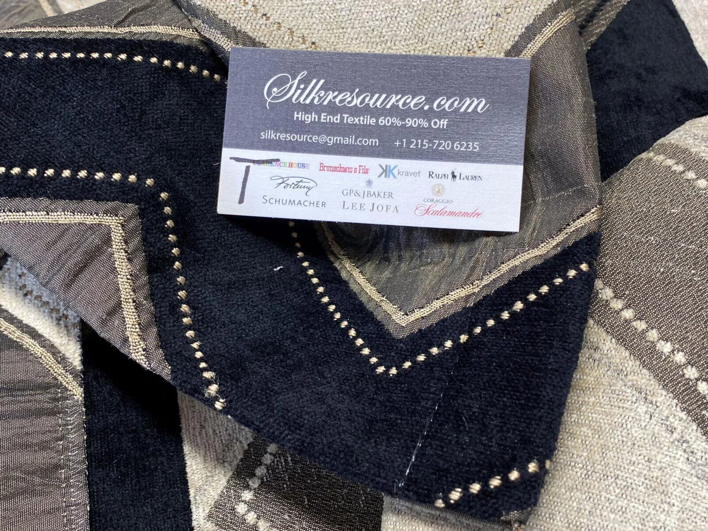 13 Boxt Scalamandre Square Showroom Sample Chevron 1yard+