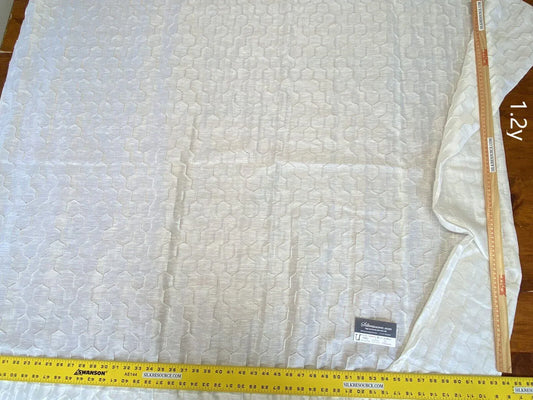 2 Boxu Scalamandre Square Semi Sheer Cream 1.2y