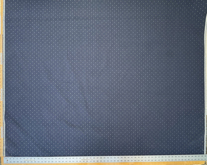 Scalamandre Casino Midnight Sand Blue White 100% Cotton Circle Small Scale - By the yard