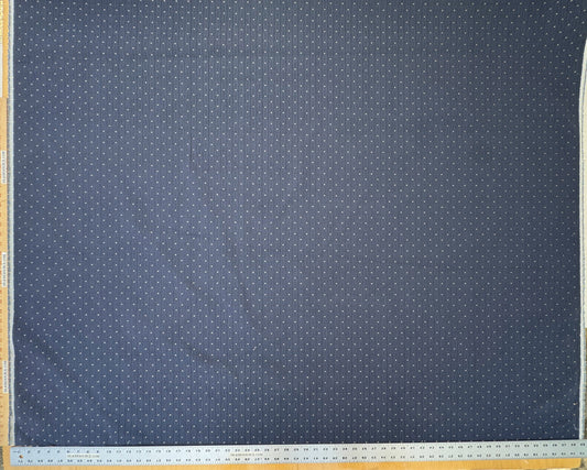 Scalamandre Casino Midnight Sand Blue White 100% Cotton Circle Small Scale - By the yard