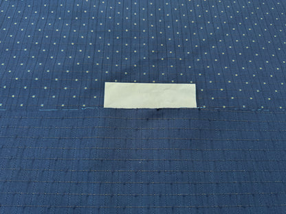 Scalamandre Casino Midnight Sand Blue White 100% Cotton Circle Small Scale - By the yard