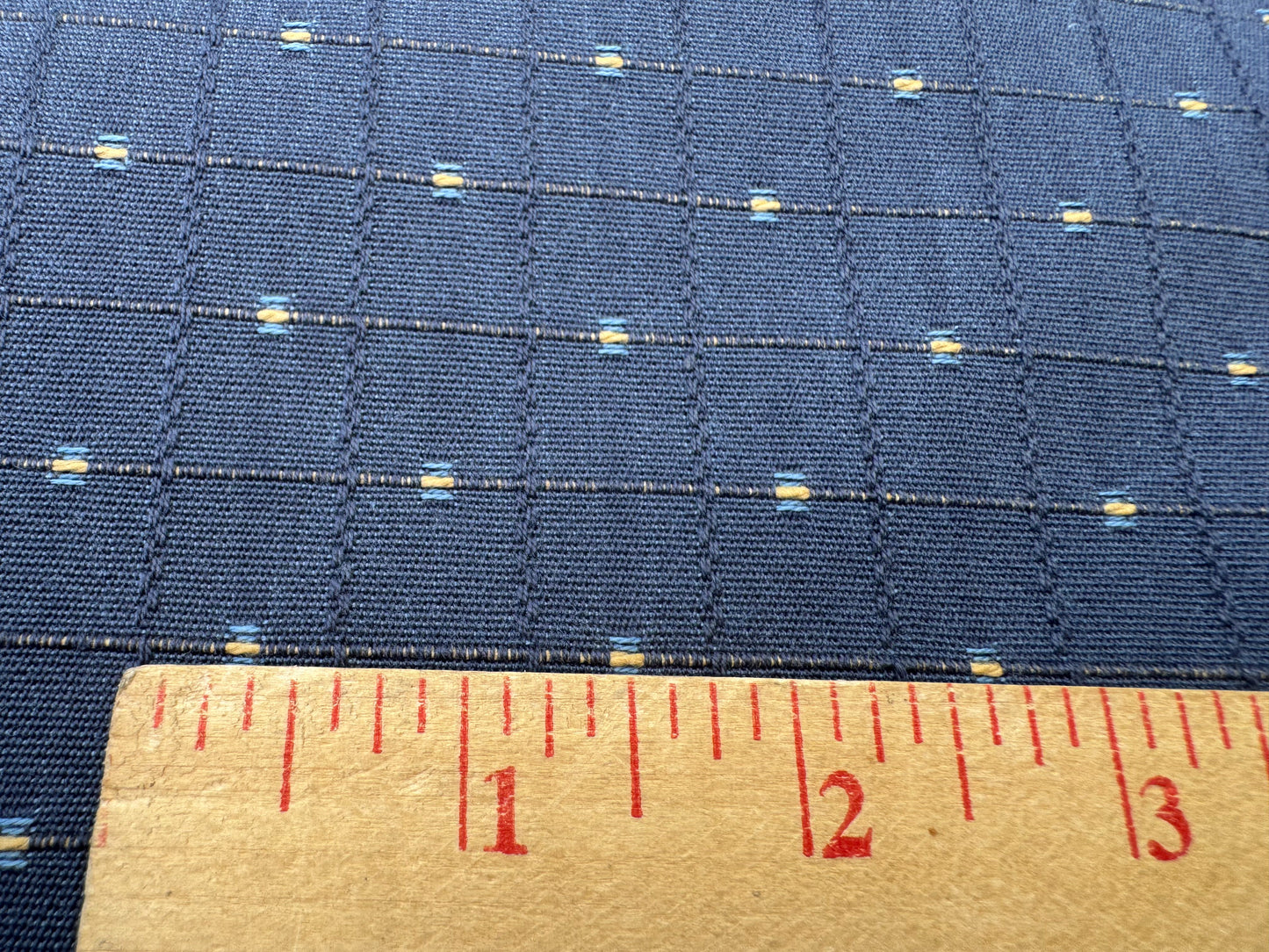 Scalamandre Casino Midnight Sand Blue White 100% Cotton Circle Small Scale - By the yard