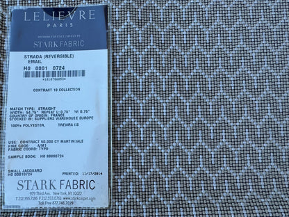1 EV56 Square Jacquard by Lelievre Strada Reversible Email  Brown White Small Jacquard Small Scale Chevron Geometric MSRP USD 602/y
