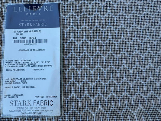 1 EV56 Square Jacquard by Lelievre Strada Reversible Email  Brown White Small Jacquard Small Scale Chevron Geometric MSRP USD 602/y