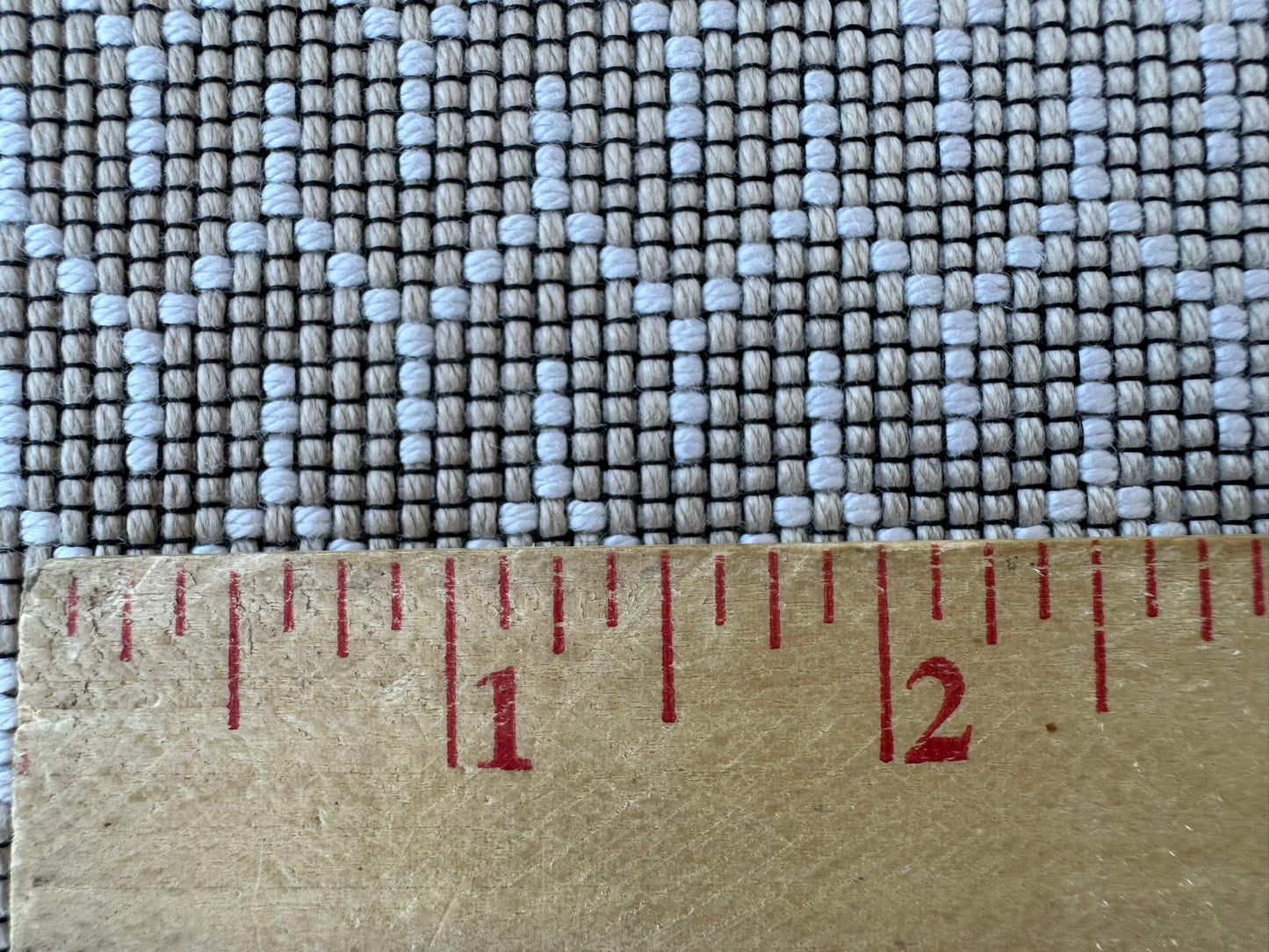 1 EV56 Square Jacquard by Lelievre Strada Reversible Email  Brown White Small Jacquard Small Scale Chevron Geometric MSRP USD 602/y