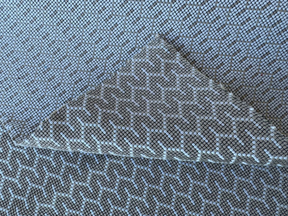 1 EV56 Square Jacquard by Lelievre Strada Reversible Email  Brown White Small Jacquard Small Scale Chevron Geometric MSRP USD 602/y
