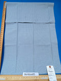21 Berkbox85 Square Jacquard by Alhambra Crayon Blue White Plaid Check Cotton MSRP USD 300+/y