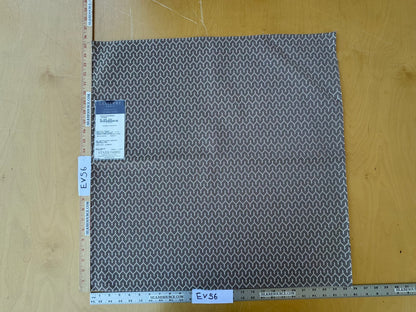 3 EV56 Square 25" x 25" Jacquard by Lelievre Strada Reversible Naturel Gray White Small Jacquard Small Scale Chevron Geometric MSRP USD 602/y