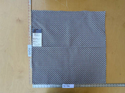 4 EV56 Square 25" x 25" Jacquard by Lelievre Strada Reversible Poivre Black and White Small Jacquard Small Scale Chevron Geometric MSRP USD 602/y