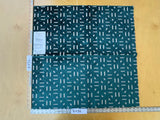 5 EV56 Square 25" x 25"  Scalamandre Aldeco  Miter Baltic Blue White Cut Velvet Geometric