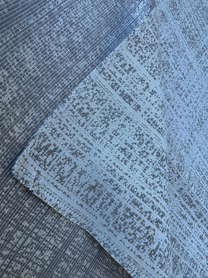 6 EV56 Square 25" x 25" Scalamandre Lelievre Paris  Pietra Platine Gray White 100% Polyester Small Scale Texture