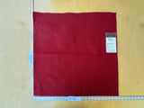7 EV56 Square 25" x 25" Jacquard by Lelievre Strada Reversible Coquelicot Red Small Jacquard Small Scale Chevron Geometric MSRP USD 602/y