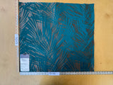 11 EV56 Square 24" x 27" Scalamandre by Lelievre Cuba Equateur Tropical Blue Gray Botanical Foliage MSRP USD556/y