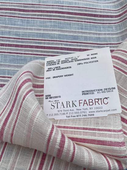 31 Berkbox85 Square Jacquard by Alhambra Smile Pink Rose White Stripe MSRP USD300+/y