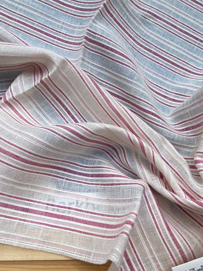 31 Berkbox85 Square Jacquard by Alhambra Smile Pink Rose White Stripe MSRP USD300+/y