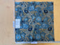 13 EV56 Square 25" x 25" Scalamandre Old World Weavers Palazzo Pamphily Lampas Lagoon Blue Botanical Tree Foliage Floral