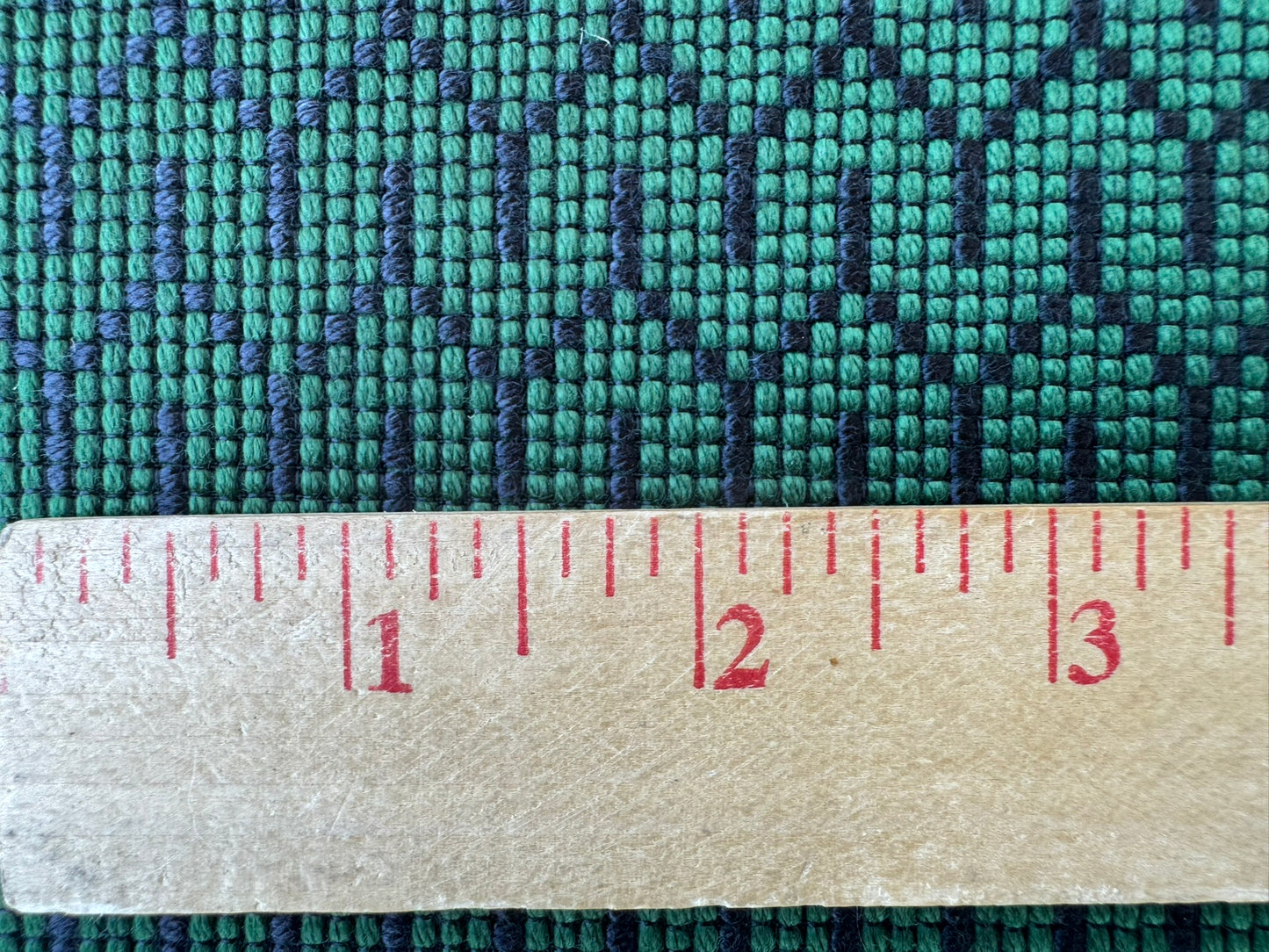 14 EV56 Square 25" x 25" Scalamandre Jacquard by Lelievre Strada Reversible Sapin Green Pink Small Jacquard Small Scale Chevron Geometric MSRP USD 602/y