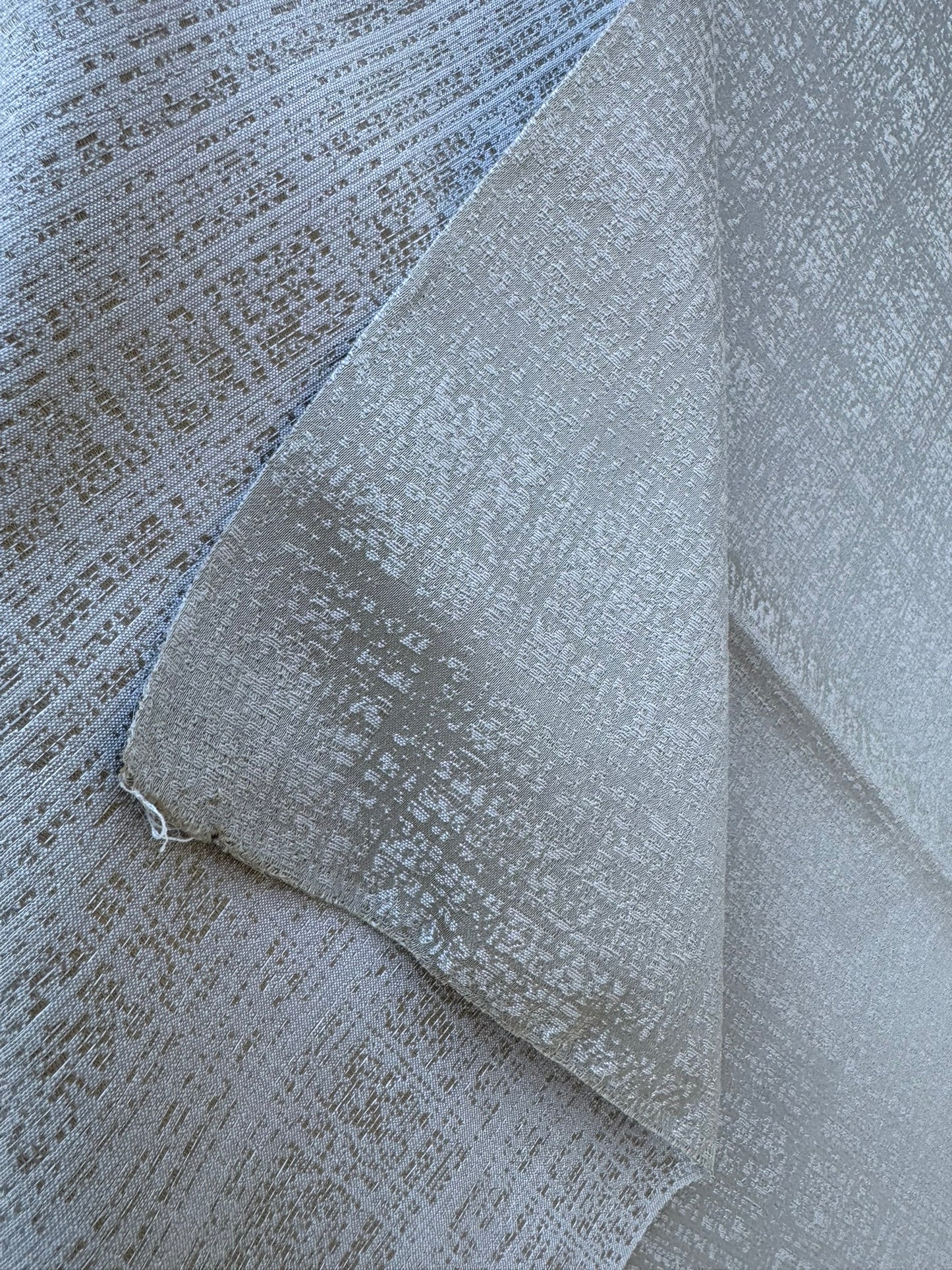 15 EV56 Square 25" x 25" Scalamandre Lelievre Paris  Pietra Vermeil  Gray Beige 100% Polyester Small Scale Texture