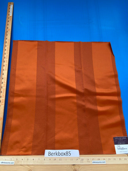 33 Berkbox85 Square Jacquard by Lelievre Paris Colonne Cuivre Orange Stripe  MSRP USD444/y