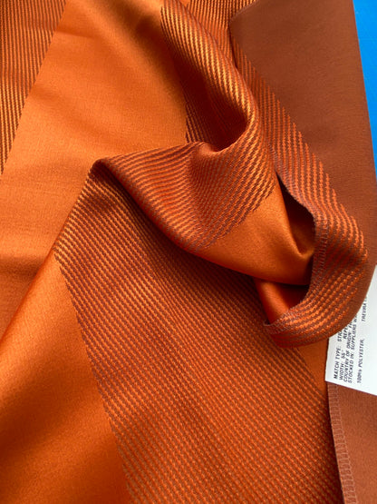 33 Berkbox85 Square Jacquard by Lelievre Paris Colonne Cuivre Orange Stripe  MSRP USD444/y