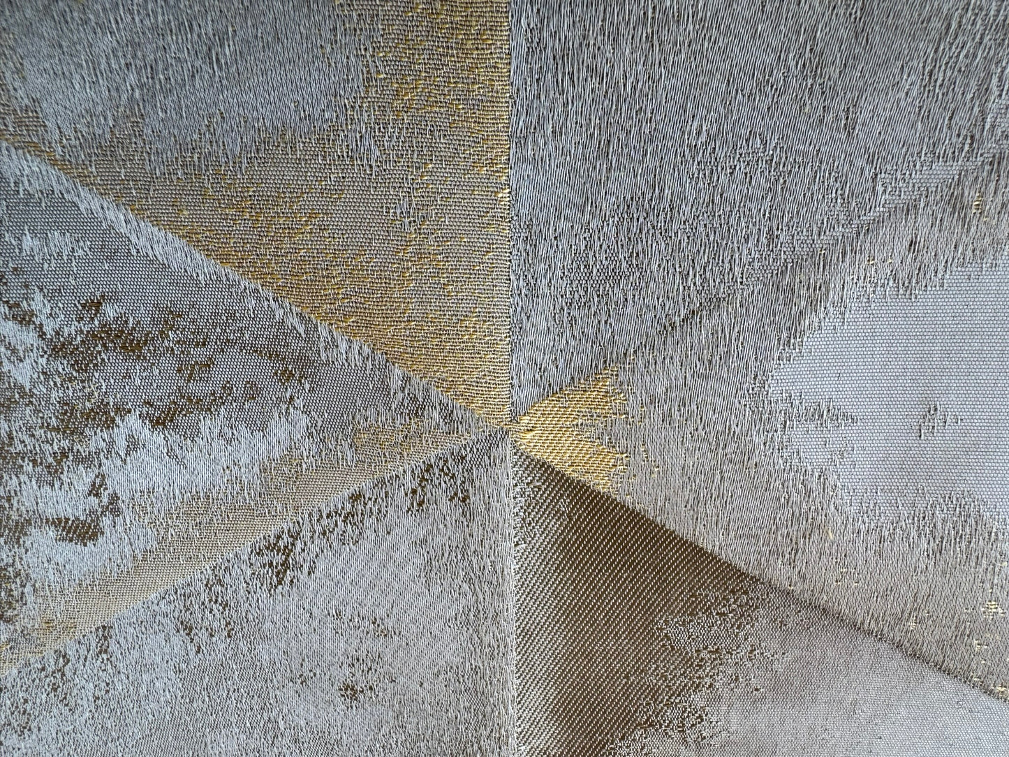 17 EV56 Square 25" x 25" Scalamandre Lelievre Paris Metalo Silex  Brown Gold Abstract 100% Polyester