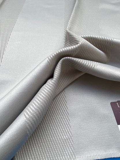 34 Berkbox85 Square Jacquard by Lelievre Paris Colonne Perle White  Stripe MSRP USD444/y