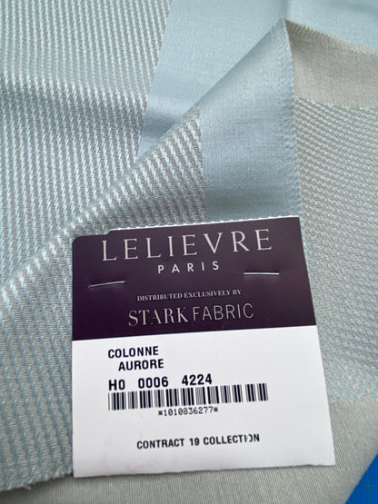35 Berkbox85 Square Jacquard by Lelievre Paris Colonne Aurore Light Blue Stripe MSRP USD444/y