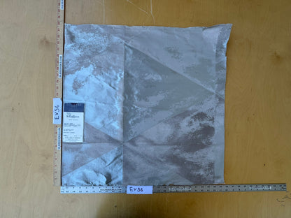 18 EV56 Square 25" x 25" Scalamandre Lelievre Paris Metalo Glacier Silver Gray Abstract 100% Polyester