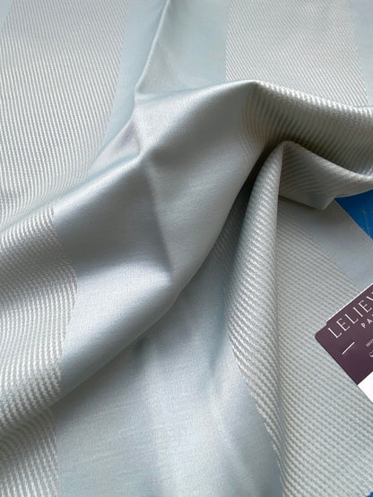 35 Berkbox85 Square Jacquard by Lelievre Paris Colonne Aurore Light Blue Stripe MSRP USD444/y