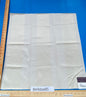 36 Berkbox85 Square Jacquard by Lelievre Paris Colonne Ivorie Cream White Stripe MSRP USD444/y