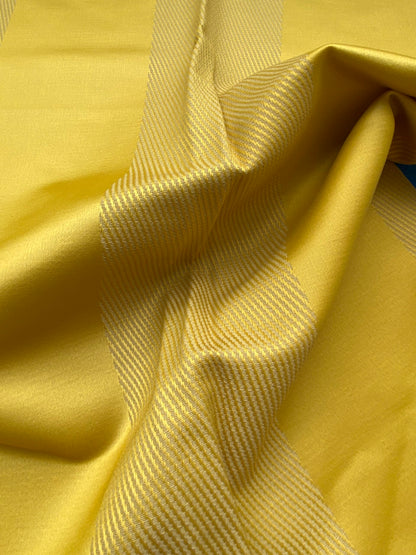 37 Berkbox85 Square Jacquard by Lelievre Paris Colonne Soleil Yellow Stripe MSRP USD444/y