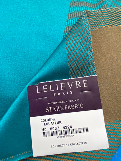 38 Berkbox85 Square Jacquard by Lelievre Paris Colonne Equateur Blue Stripe MSRP USD444/y