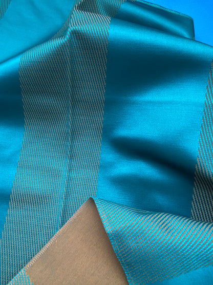 38 Berkbox85 Square Jacquard by Lelievre Paris Colonne Equateur Blue Stripe MSRP USD444/y