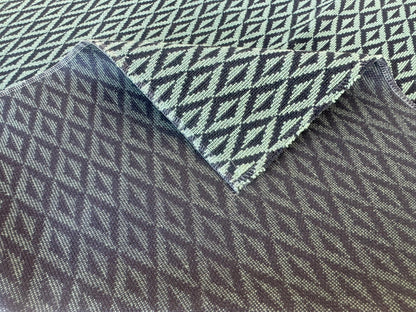 21 EV56 Square 25" x 25" Scalamandre Lelievre Paris Origami Epingle Sapin Green White Diamond Geometric Small Scale MSRP USD374/y