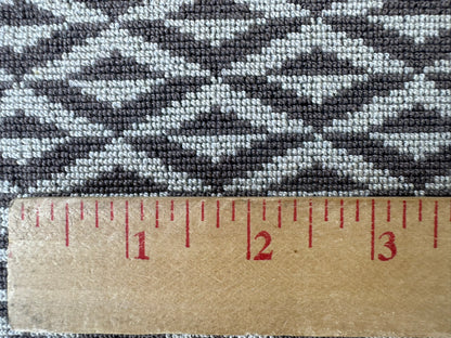 24 EV56 Square 25" x 25" Scalamandre Lelievre Paris Origami Epingle Moutte Gray White  Diamond Geometric Small Scale MSRP USD374/y