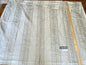 9 Boxw Scalamandre Square Showroom Sample 1.2 Yard 100% Silk taffeta pale Blue gold cream Light Stripes