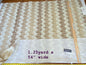 15 Boxw Scalamandre Square Showroom Sample 1.25 Yard Denise Strip Carmel MSRP USD236/Yard