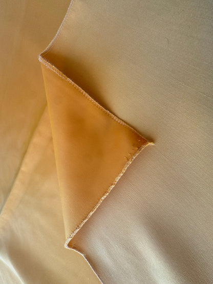 30 EV56 Square 26" x 27" Scalamandre Lelievre Paris Miroir Safran Orange Solid Polyester MSRP USD374/y
