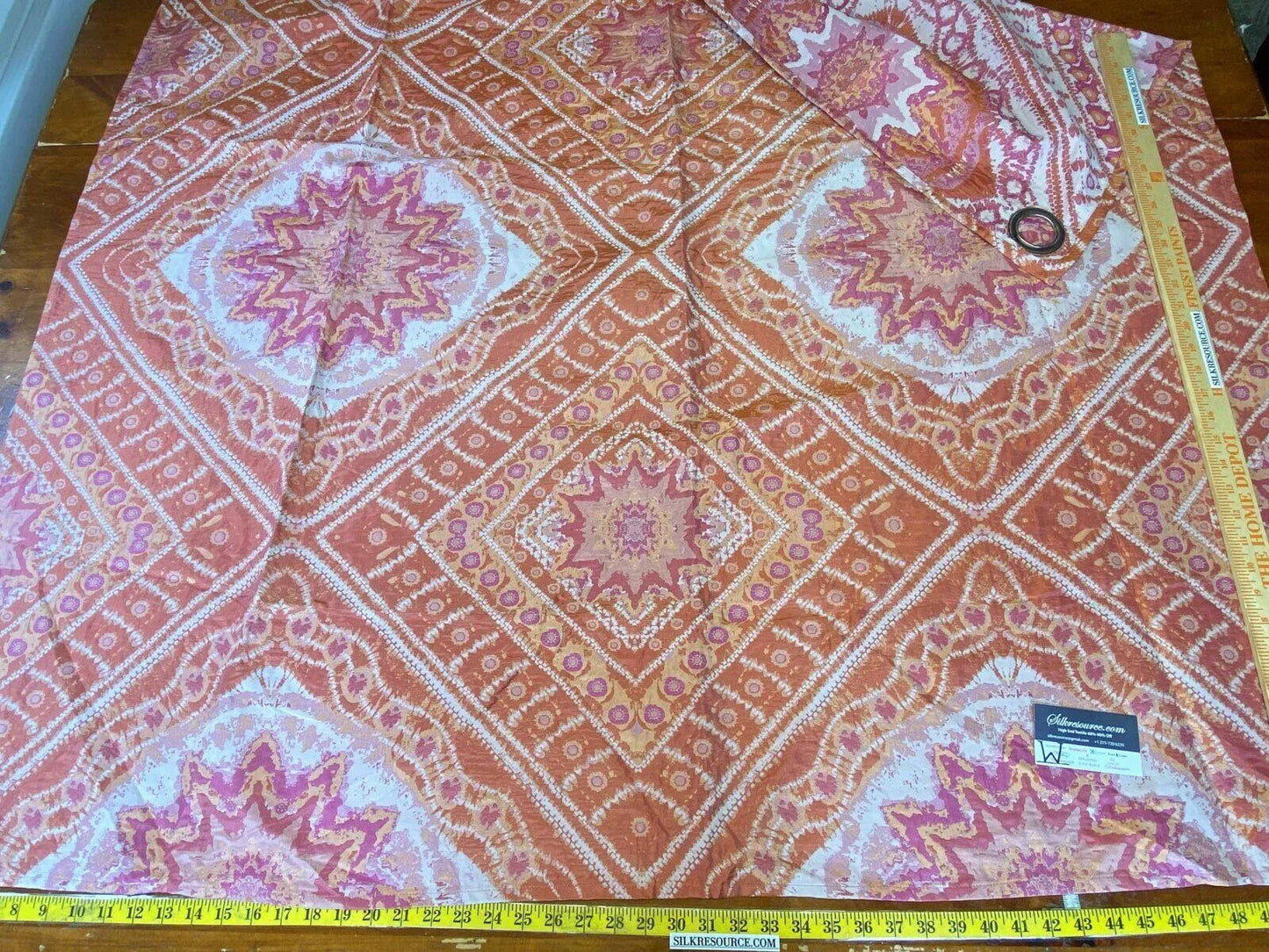 18 Boxw Scalamandre Square Showroom Sample Full Yard Orange