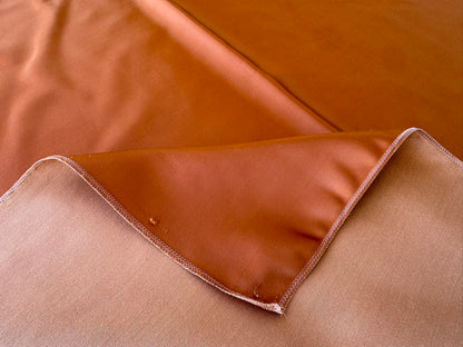 32 EV56 Square 26" x 27" Scalamandre Lelievre Paris Miroir Ambre Orange Solid Polyester MSRP USD374/y