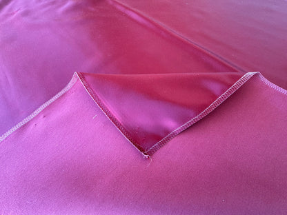 33 EV56 Square 25" x 26" Scalamandre Lelievre Paris Miroir Genat Deep Pink Solid Polyester MSRP USD374/y