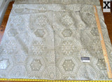 1 Boxx Scalamandre 2.2 Yards Highland Court KALEIDOSCOPE Silk Blend Medallion Tile Damask Seafoam Cream Pale Aqua