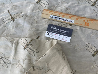 5 Boxx Scalamandre 1.2 Yards Embroidery Dragonfly