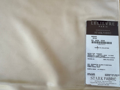 40 EV56 Square 25" x 27" Scalamandre Lelievre Paris Miroir Beige Solid Polyester MSRP USD374/y