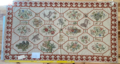 Stark BARENTU SILVER  Diamond Barratta Collection Leopard Deer Bird Flora Zoology 100% Wool 5x9' MSRP USD2300