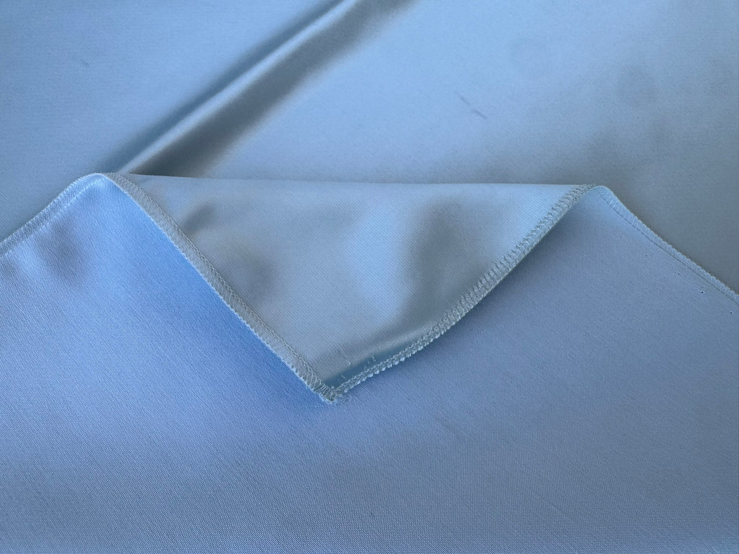 42 EV56 Square 26" x 27" Scalamandre Lelievre Paris Miroir Ciel Blue  Solid Polyester MSRP USD374/y