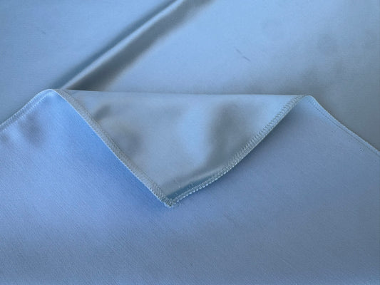 43 EV56 Square 26" x 27" Scalamandre Lelievre Paris Miroir Ciel Blue  Solid Polyester MSRP USD374/y