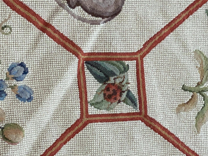 Stark BARENTU SILVER  Diamond Barratta Collection Leopard Deer Bird Flora Zoology 100% Wool 5x9' MSRP USD2300