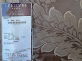 44 EV56 Square 23" x 25" Scalamandre Lelievre Paris Lancelot  Ombre Brown Cotton Viscose Damask Floral Renaissance